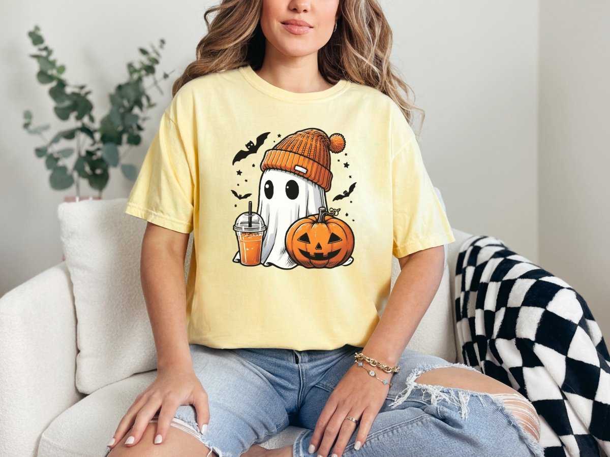 Cute Halloween Ghost Shirt S - Polkabean