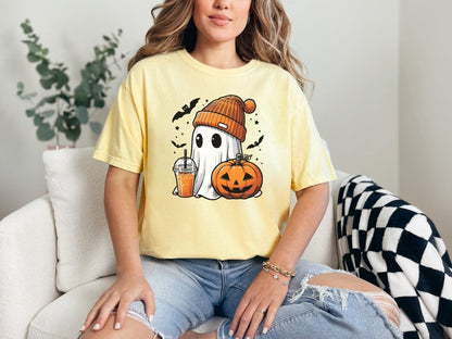 Cute Halloween Ghost Shirt S - Polkabean
