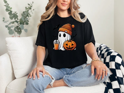 Cute Halloween Ghost Shirt S - Polkabean