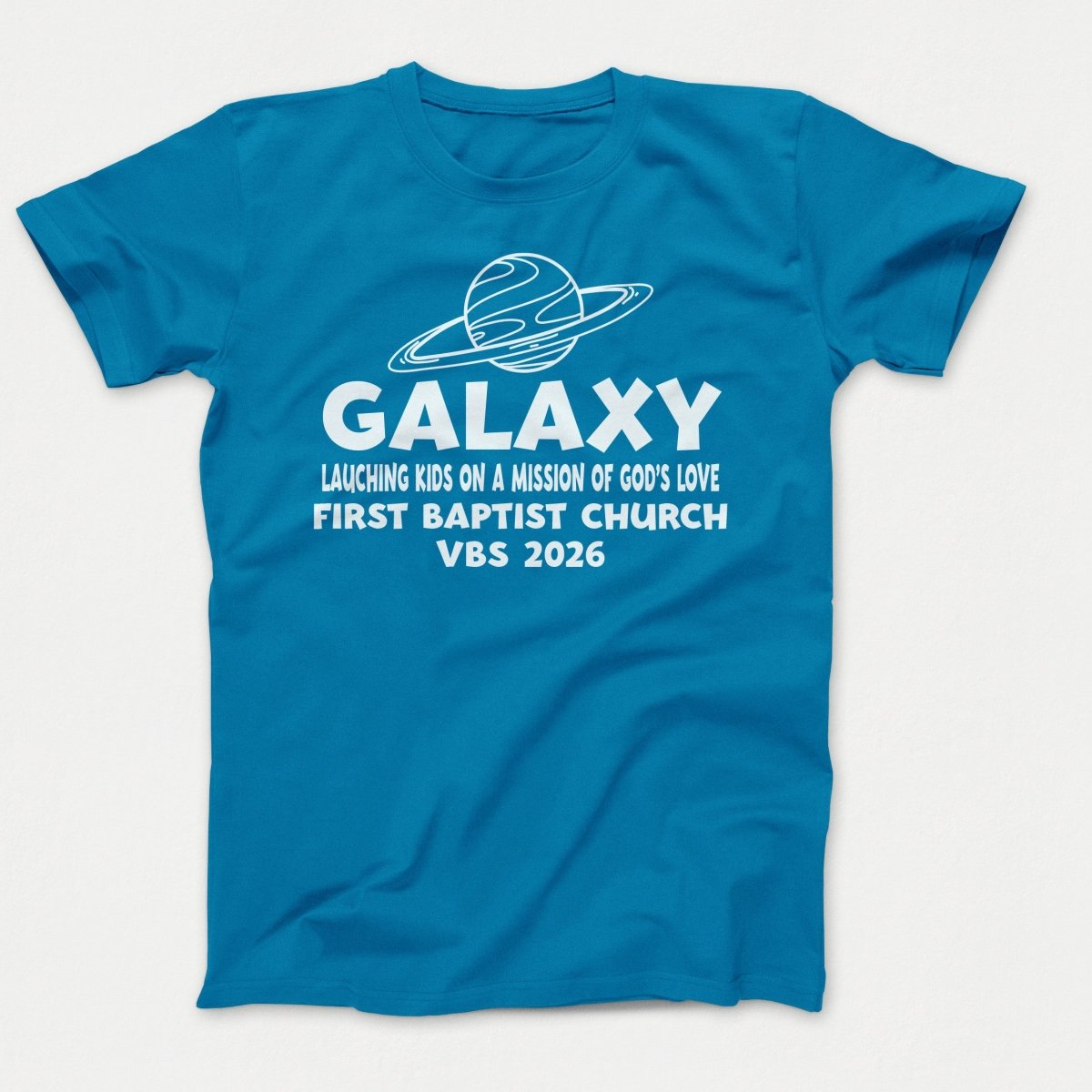Galaxy VBS Shirts - Planet Design - Youth T-shirts Sapphire - Polkabean