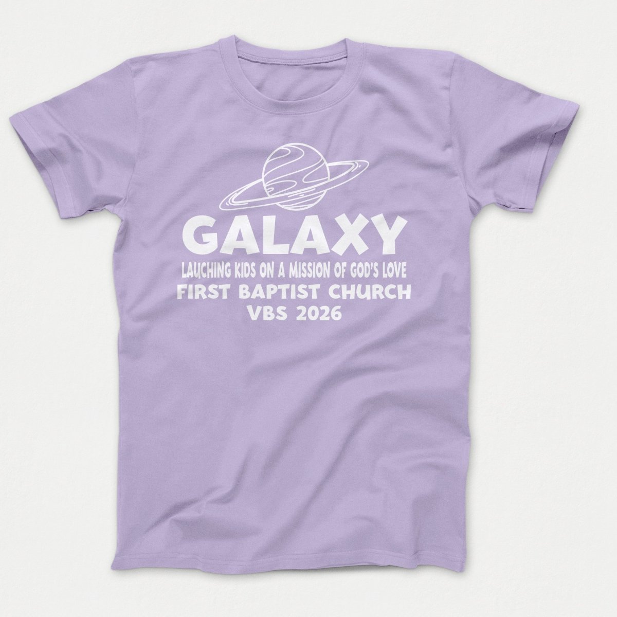 Galaxy VBS Shirts - Planet Design - Youth T-shirts Lavender - Polkabean