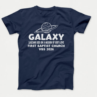 Galaxy VBS Shirts - Planet Design - Youth T-shirts Navy - Polkabean