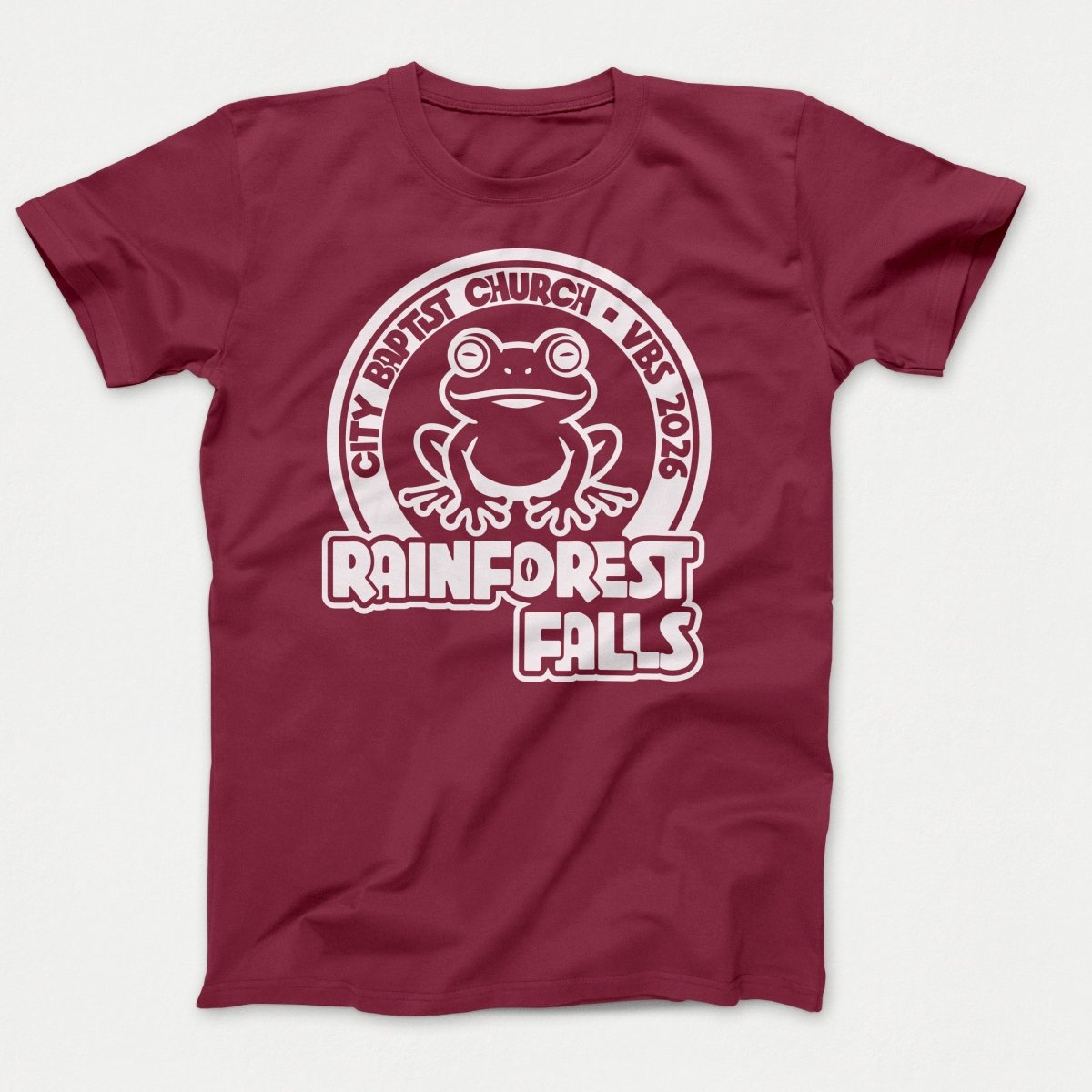 Rainforest Falls VBS Kids Shirts Frog Design Cardinal - Polkabean