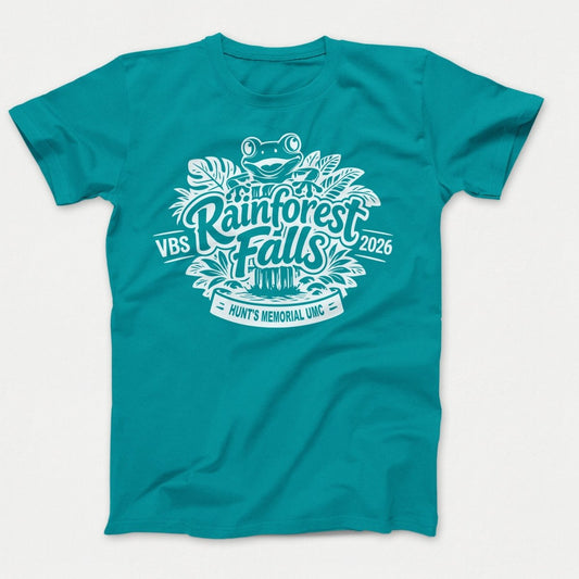 Rainforest Falls VBS Shirts - Custom Order - Hunts Memorial UMC - Polkabean