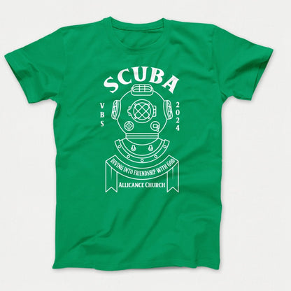 Scuba VBS Shirts - Diving Helmet - Youth T-shirts Kelly - Polkabean