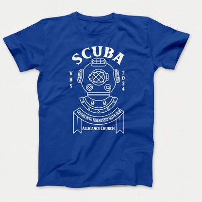 Scuba VBS Shirts - Diving Helmet - Youth T-shirts True Royal - Polkabean