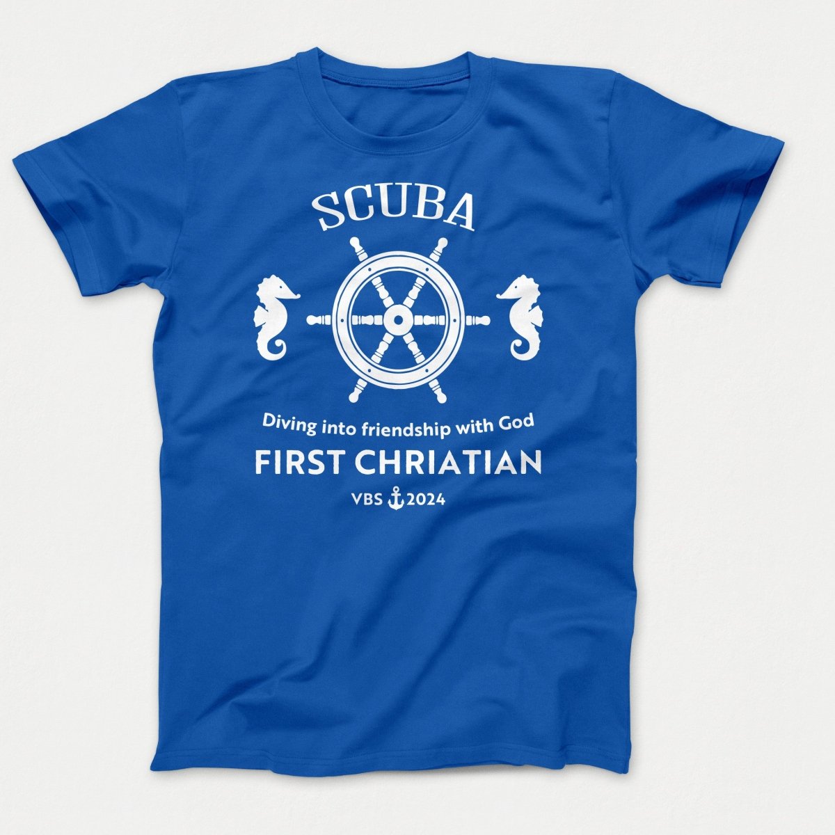 Scuba VBS Shirts - Seahorse - Youth T-shirts Royal - Polkabean