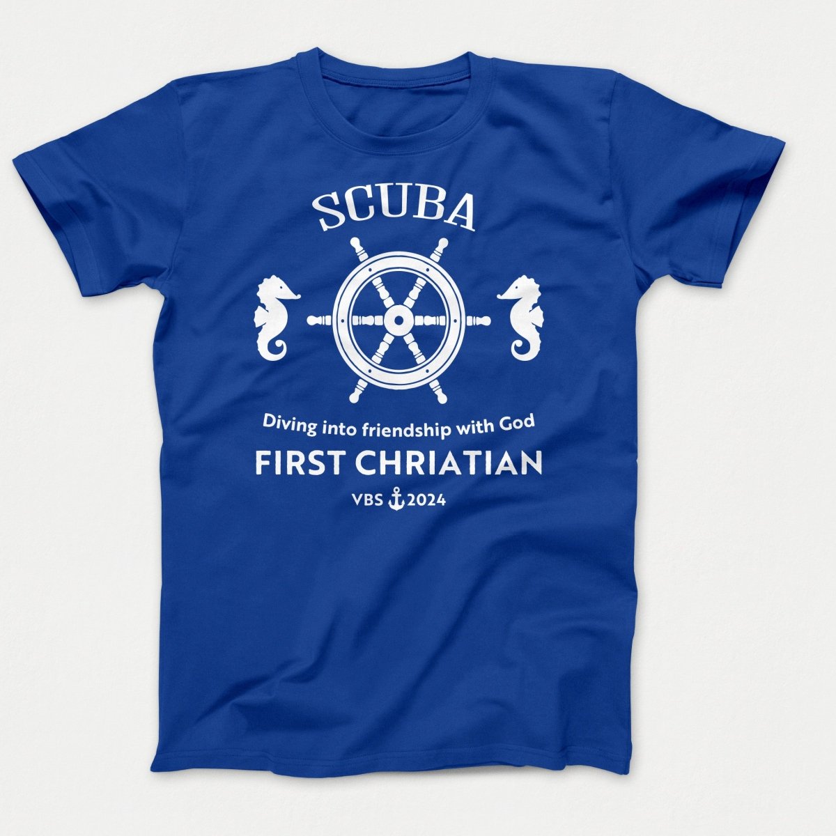 Scuba VBS Shirts - Seahorse - Youth T-shirts True Royal - Polkabean