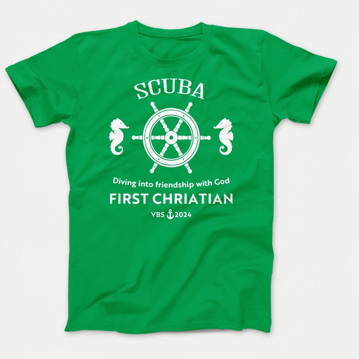 Scuba VBS Shirts - Seahorse - Youth T-shirts Clover Green - Polkabean