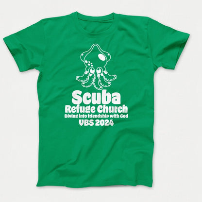 Scuba VBS Shirts - Squid - Youth T-shirts Kelly - Polkabean