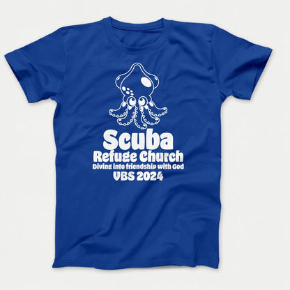 Scuba VBS Shirts - Squid - Youth T-shirts True Royal - Polkabean