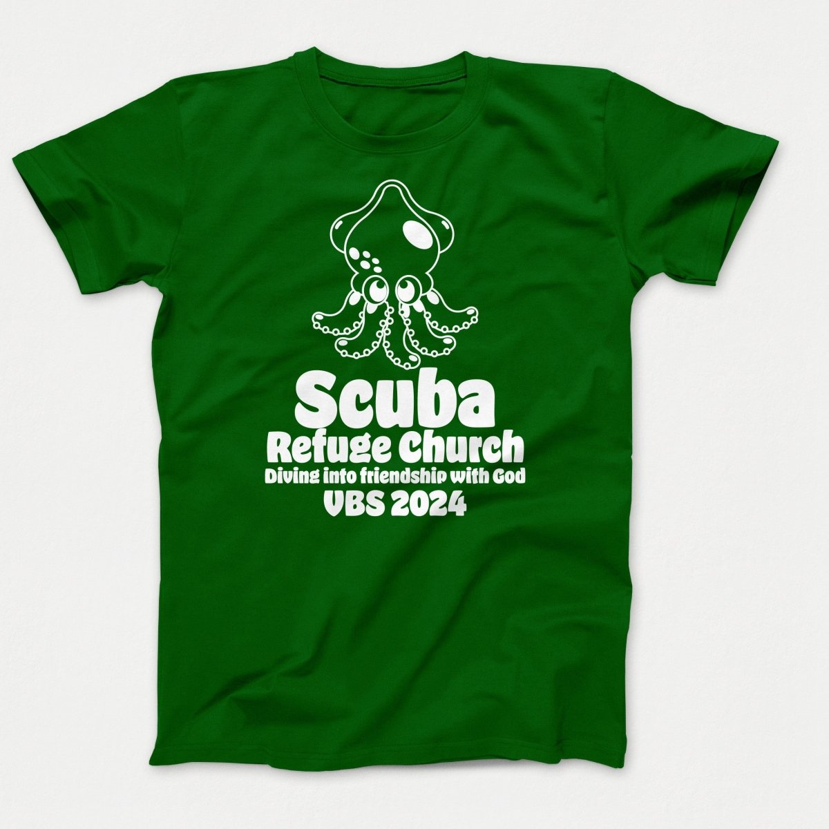 Scuba VBS Shirts - Squid - Youth T-shirts Clover Green - Polkabean