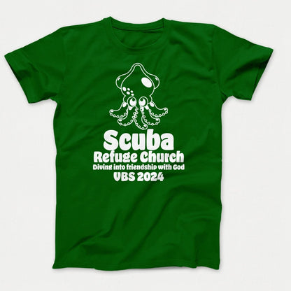 Scuba VBS Shirts - Squid - Youth T-shirts Clover Green - Polkabean