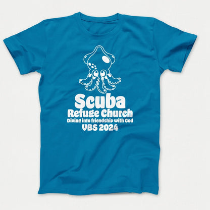 Scuba VBS Shirts - Squid - Youth T-shirts Sapphire - Polkabean