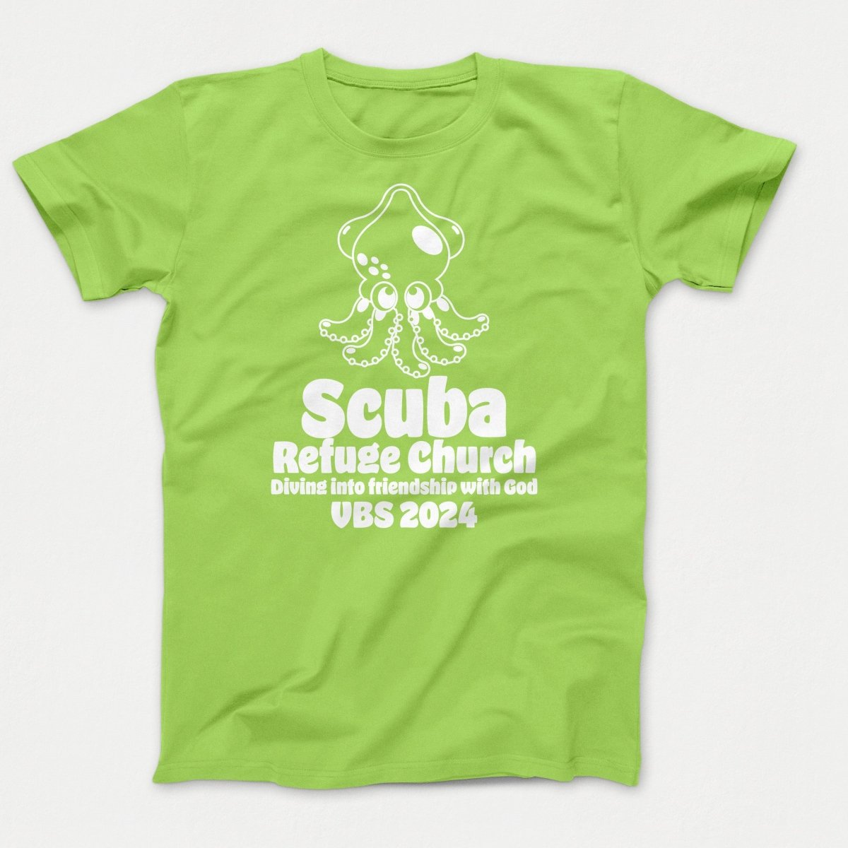 Scuba VBS Shirts - Squid - Youth T-shirts Lime - Polkabean