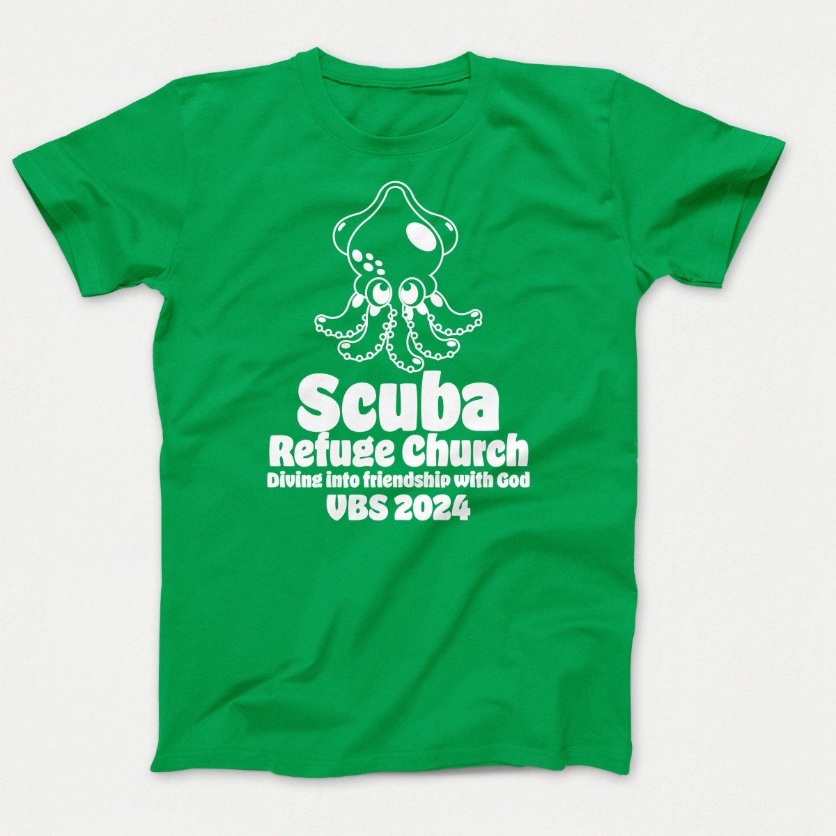 Scuba VBS Shirts - Squid - Youth T-shirts Clover Green - Polkabean
