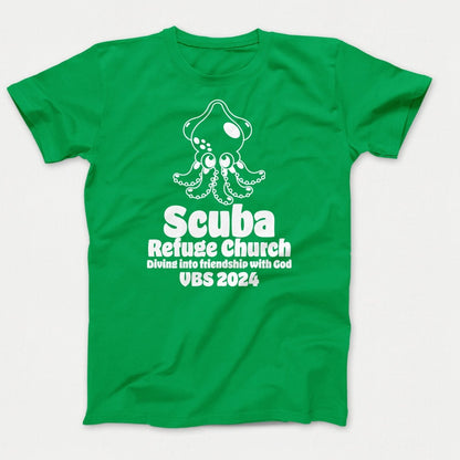 Scuba VBS Shirts - Squid - Youth T-shirts Clover Green - Polkabean