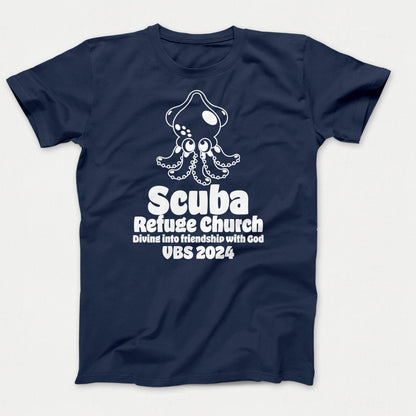 Scuba VBS Shirts - Squid - Youth T-shirts Navy - Polkabean