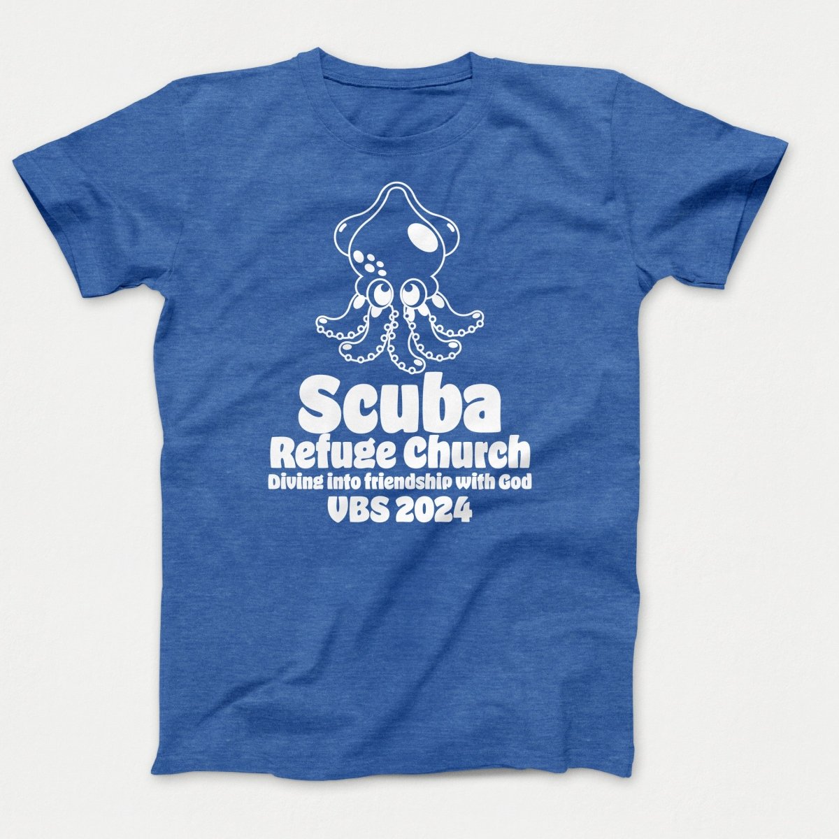Scuba VBS Shirts - Squid - Youth T-shirts Heather Royal - Polkabean