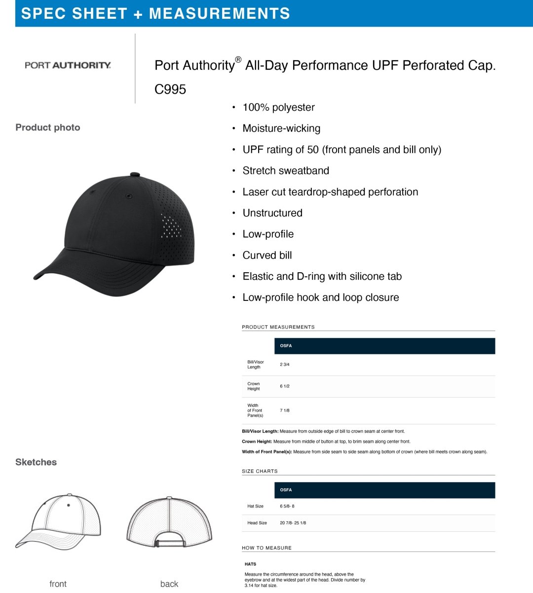 Speedsters All-Day Performance UPF Perforated Cap - Polkabean