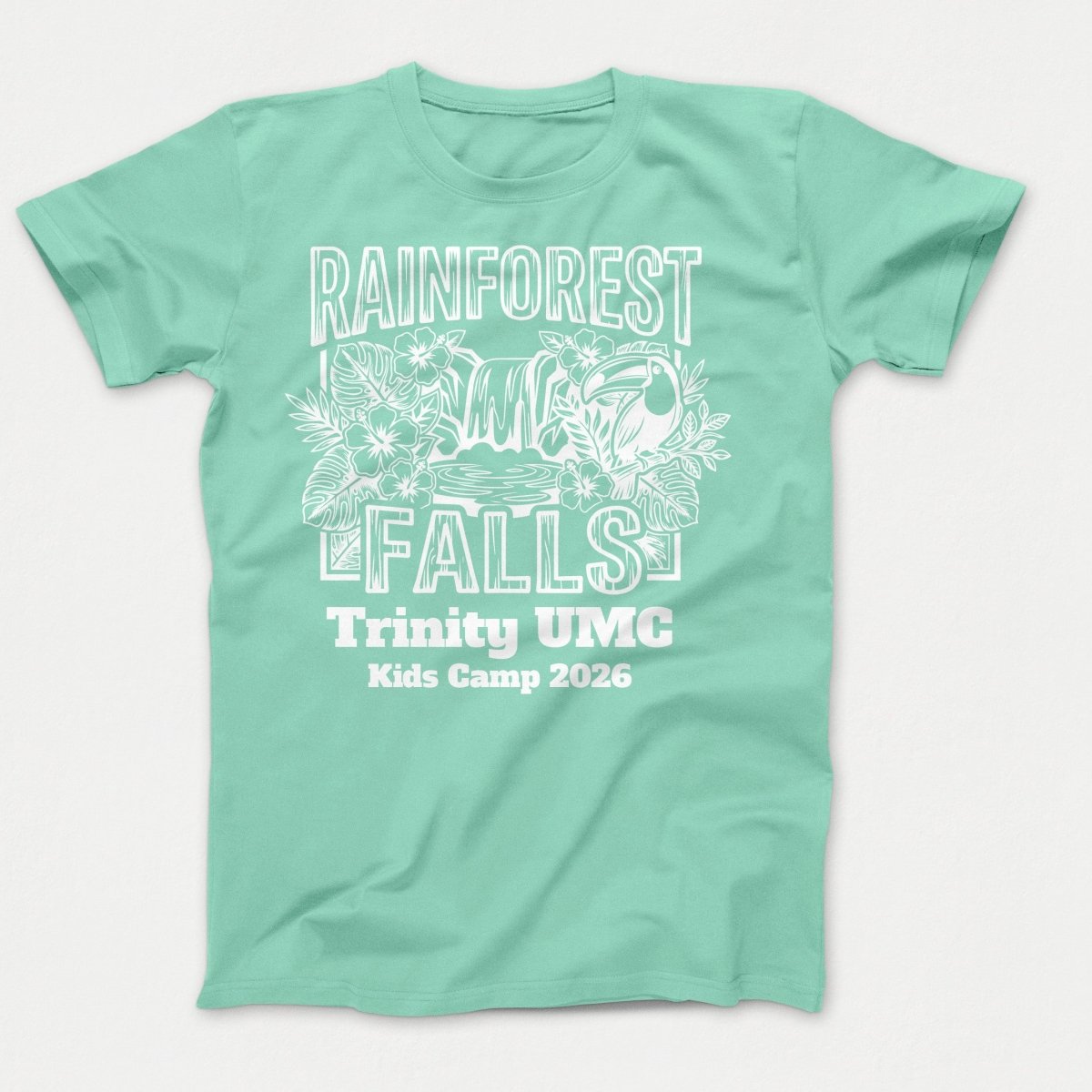 Trinity UMC Rainforest Falls VBS 2026 Jadeite - Polkabean