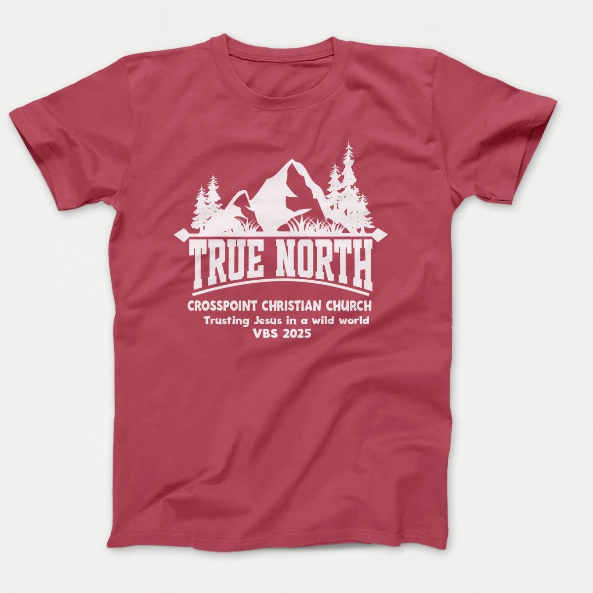 True North VBS Shirts - Mountain and Trees - Adult T-shirts Zinnia - Polkabean