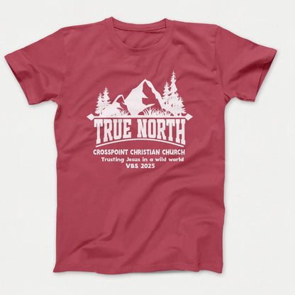 True North VBS Shirts - Mountain and Trees - Adult T-shirts Zinnia - Polkabean