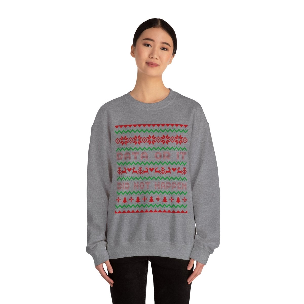 Ugly Sweater Unisex Heavy Blend™ Crewneck Sweatshirt S - Polkabean