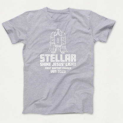 Stellar VBS Shirts Space Ship  Athletic Heather