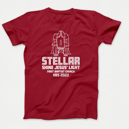 Stellar VBS Shirts Space Ship Cardinal