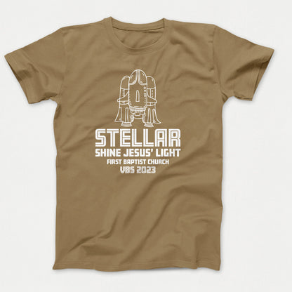 Stellar VBS Shirts Space Ship Coyote Brown