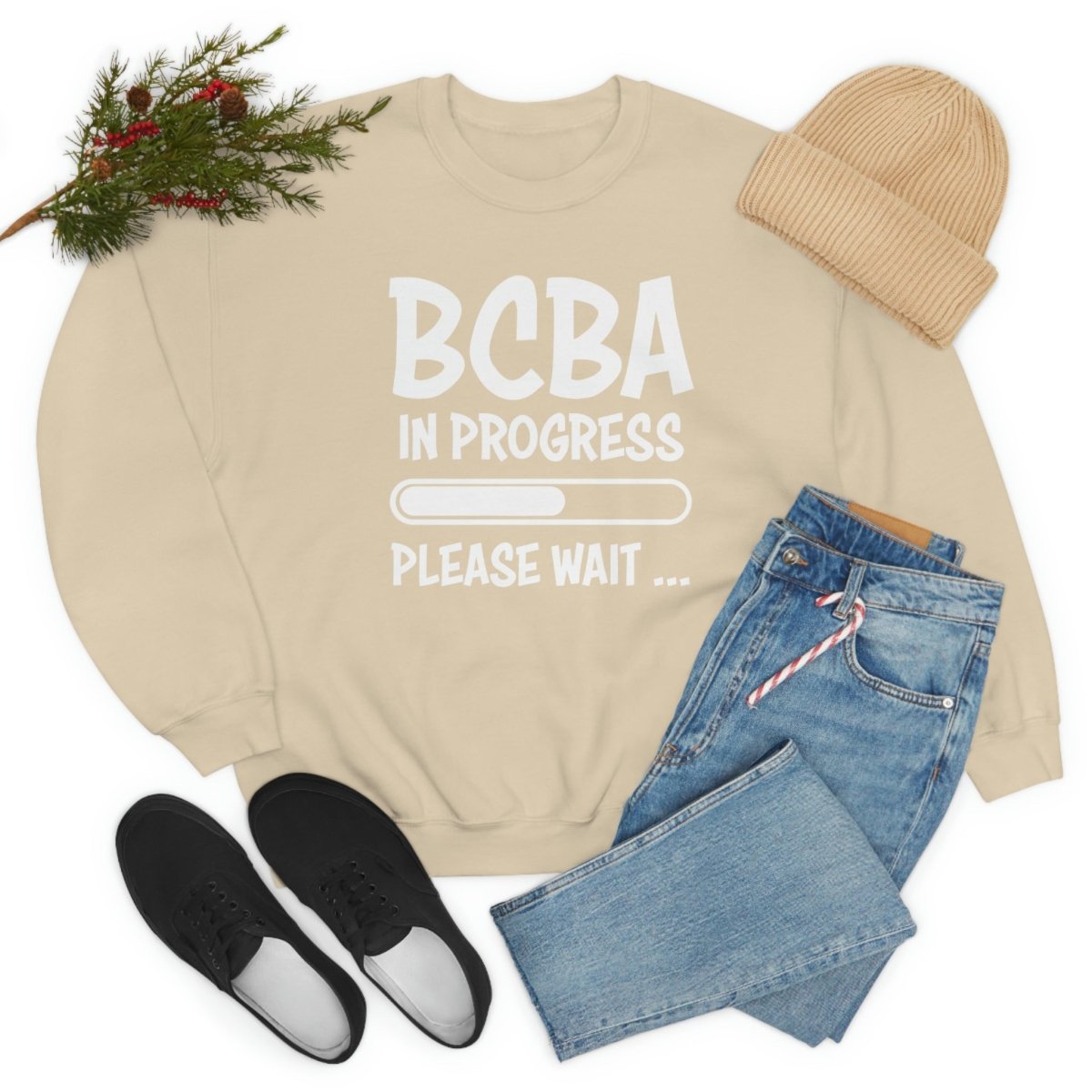 BCBA In Progress ABA Sweatshirt Sand - Polkabean
