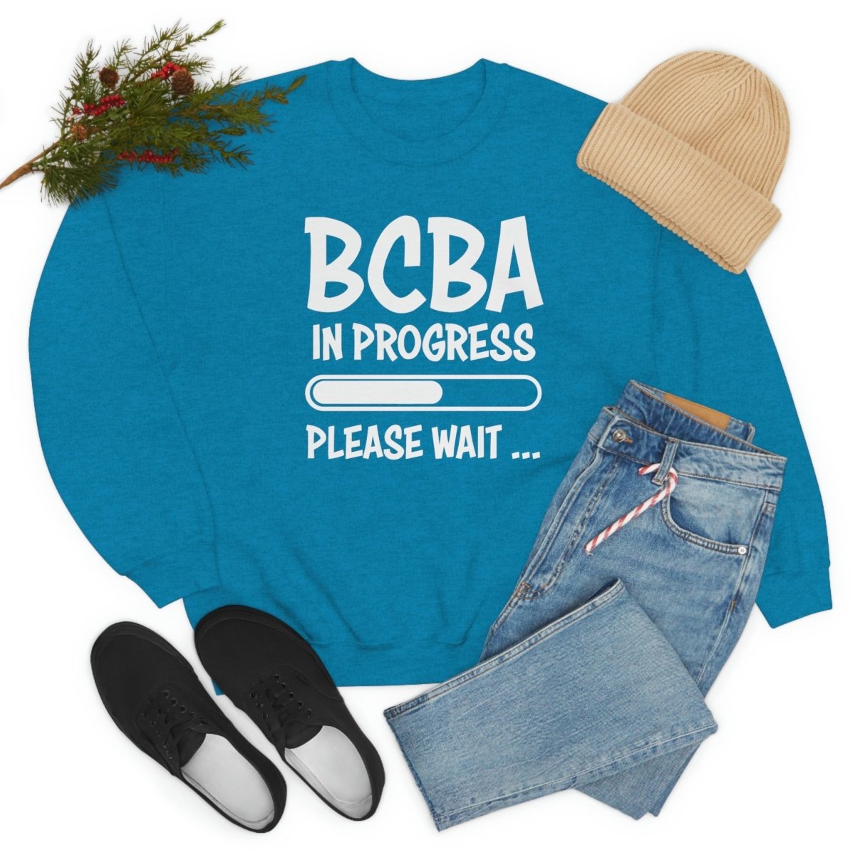BCBA In Progress ABA Sweatshirt Dark Heather - Polkabean
