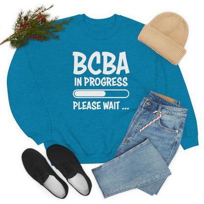 BCBA In Progress ABA Sweatshirt Dark Heather - Polkabean