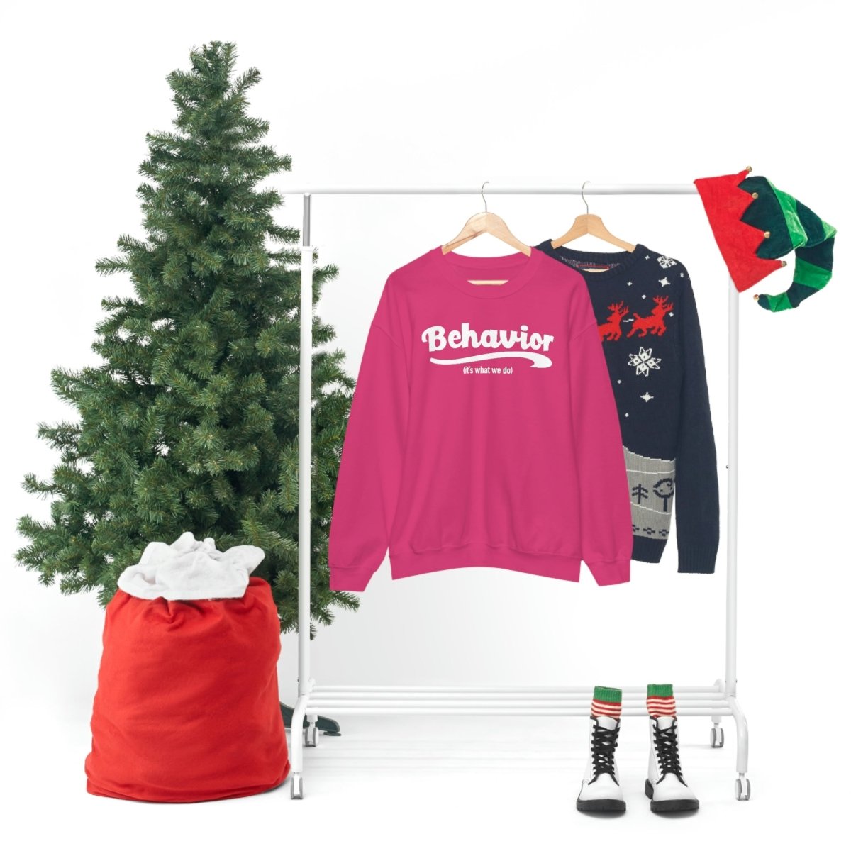 Behavior it's what we do Sweatshirt / ABA Sweatshirt / aba Therapist Sweatshirt / Behavior Analyst Sweatshirt / Applied Behavior Analyst Heliconia - Polkabean