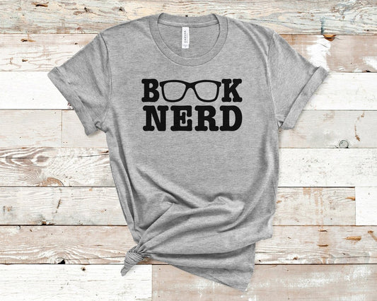 Book Nerd T-shirt Teal - Polkabean