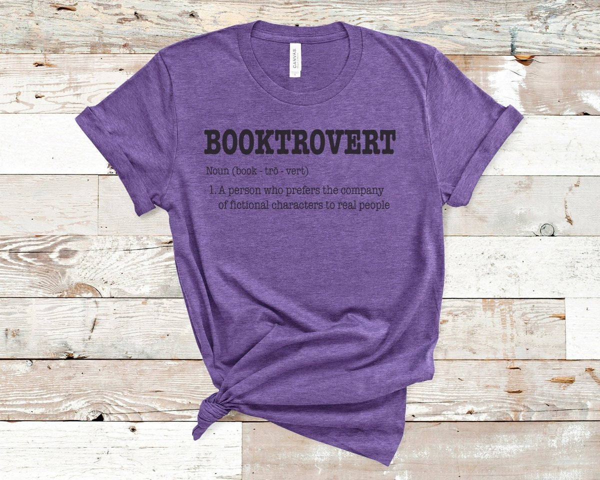 Booktrovert T-shirt Teal - Polkabean
