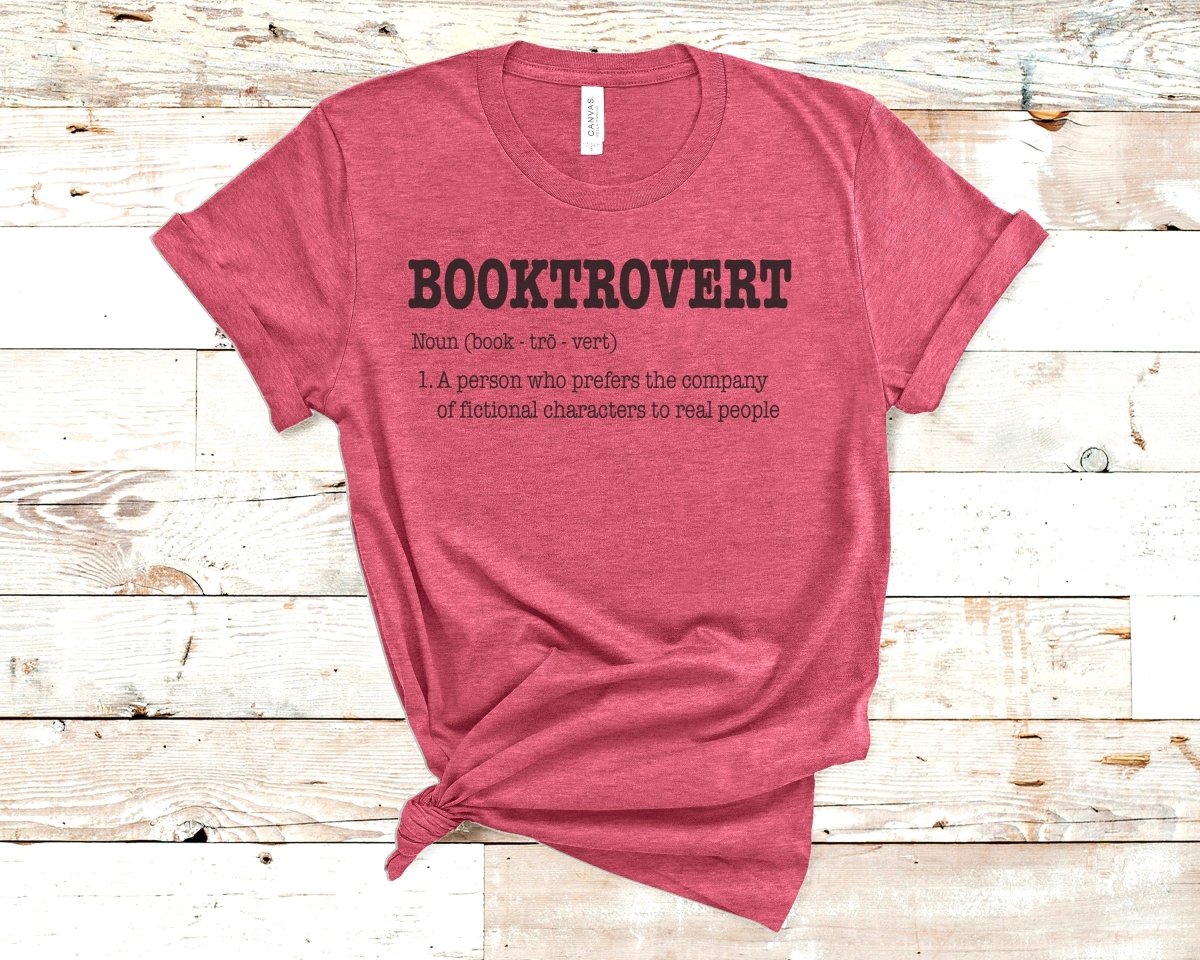 Booktrovert T-shirt Teal - Polkabean