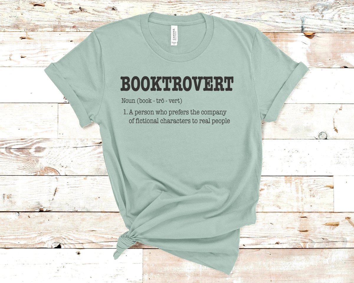 Booktrovert T-shirt Teal - Polkabean