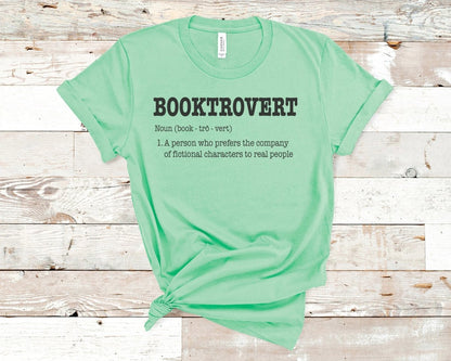 Booktrovert T-shirt Teal - Polkabean
