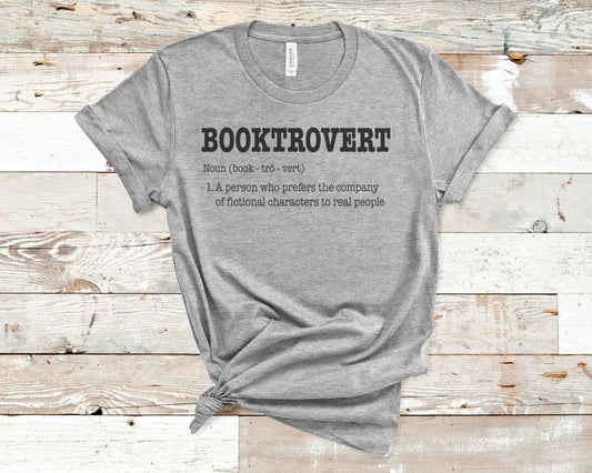 Booktrovert T-shirt Teal - Polkabean