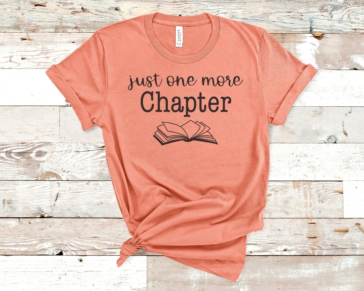 Just One More Chapter T-shirt Teal - Polkabean