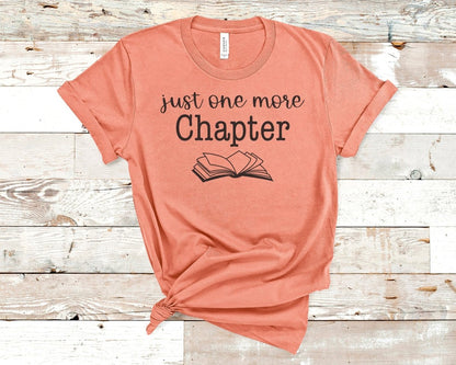 Just One More Chapter T-shirt Teal - Polkabean
