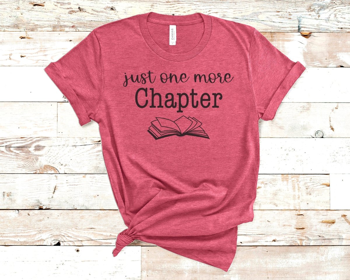 Just One More Chapter T-shirt Teal - Polkabean