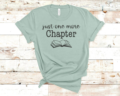 Just One More Chapter T-shirt Teal - Polkabean